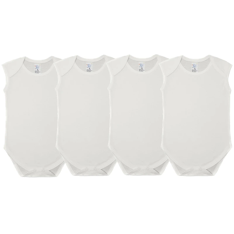 بادی بدون آستین نوزادی نیل کوک مدل روزانه مجموعه 4 عددی