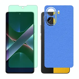 Glass Together model Green light screen protector suitable for Xiaomi Poco X7 Pro mobile phone with back cover sticker
