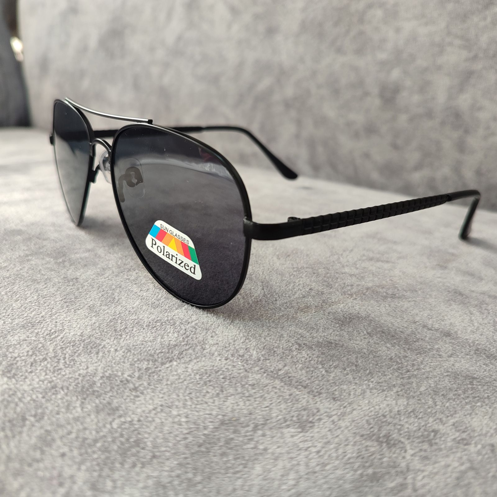 عینک آفتابی مدل خلبانی پلاریزه کد 0163 UV400  -  - 3