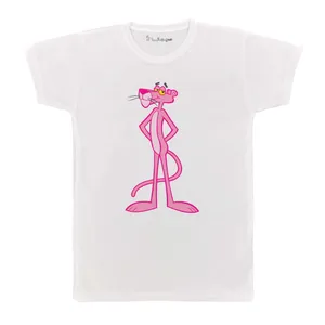 تی شرت بچگانه پرمانه طرح پلنگ صورتی کد pmt.4686