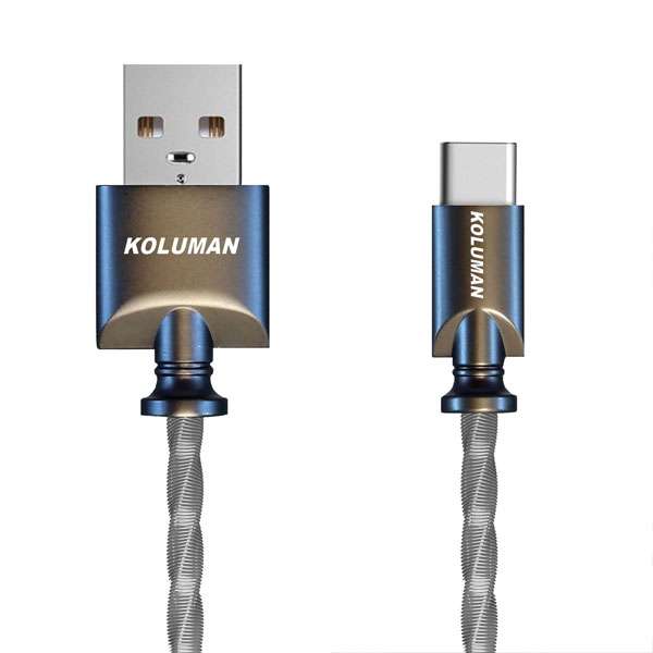 کابل تبدیل USB به USB-C کلومن مدل kd-21 طول 1 متر