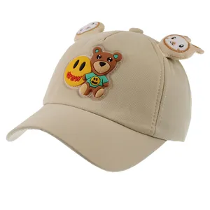 کلاه کپ بچگانه مدل خرس و لبخند 2
