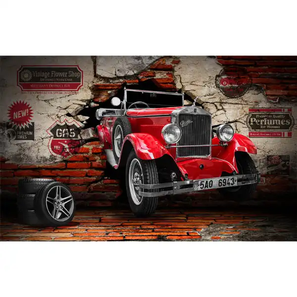 پوستر دیواری سه بعدی طرح ماشین کد 16780781