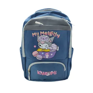 کوله پشتی مدرسه مدل چهار زیپ طرح کرومی خوابیده کد 007