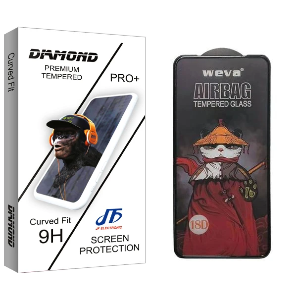 محافظ صفحه نمایش جی اف مدل Diamond Air Bag مناسب برای گوشی موبایل شیائومی Mi 11 Lite / Redmi Note 9 / Redmi Note 9T