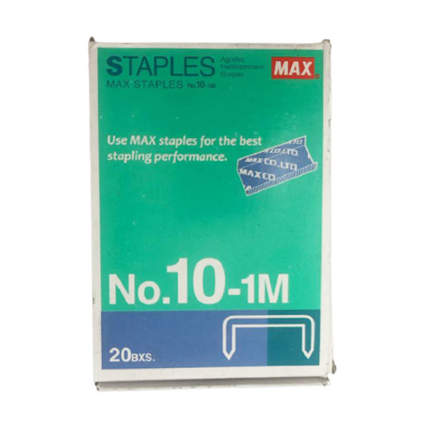 سوزن منگنه مکس مدل 1M-10 سایز 10 بسته 20000 عددی