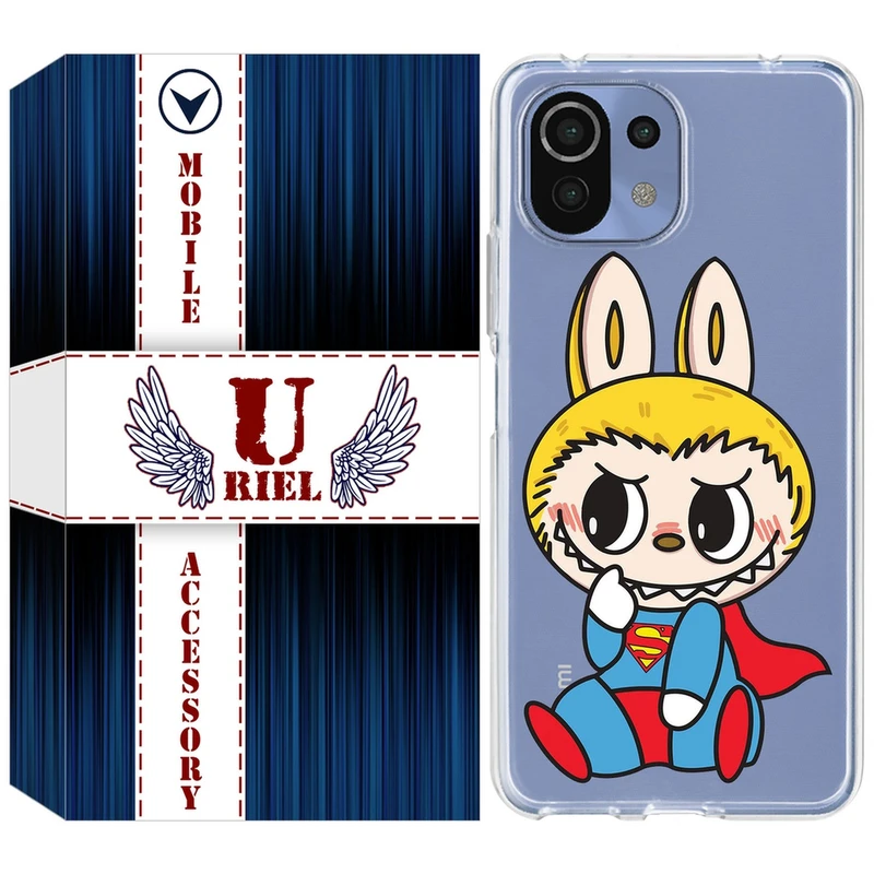 کاور یوریل قاب مدل Clear کد 147 طرح لبوبو Labubu مناسب برای گوشی موبایل شیائومی Mi 11 Lite / 11 Lite 5G NE