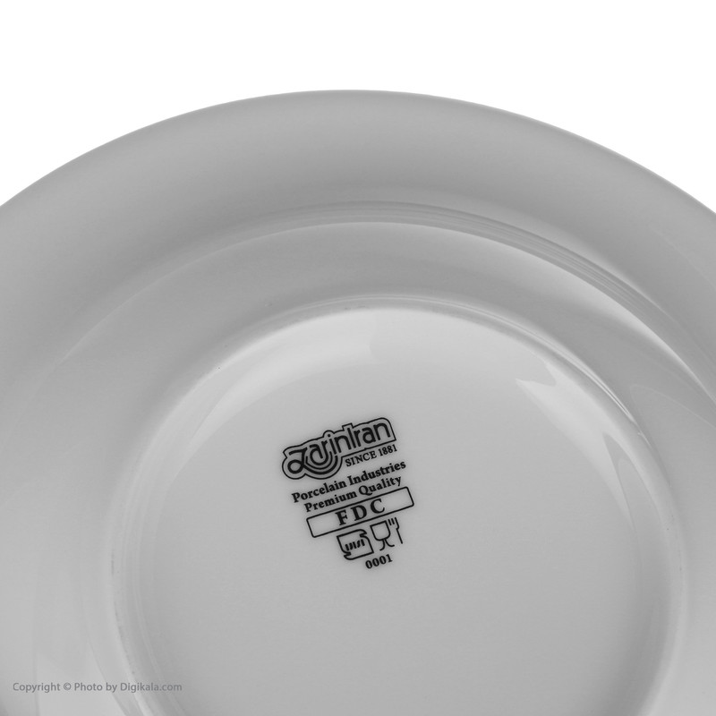 بشقاب خورش خوری چینی زرین ایران سری هتلی 49 کد 20 درجه یک