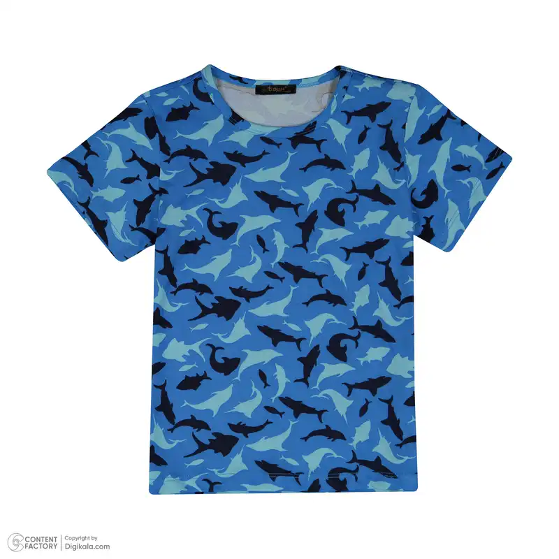 ست تی شرت و شلوارک پسرانه اوزکان مدل 4314533