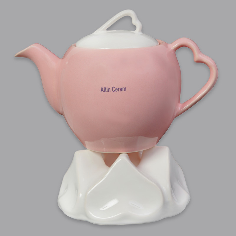 سرویس صبحانه‌خوری 19 پارچه 2 نفر مدل آلتین سرام طرح قلب