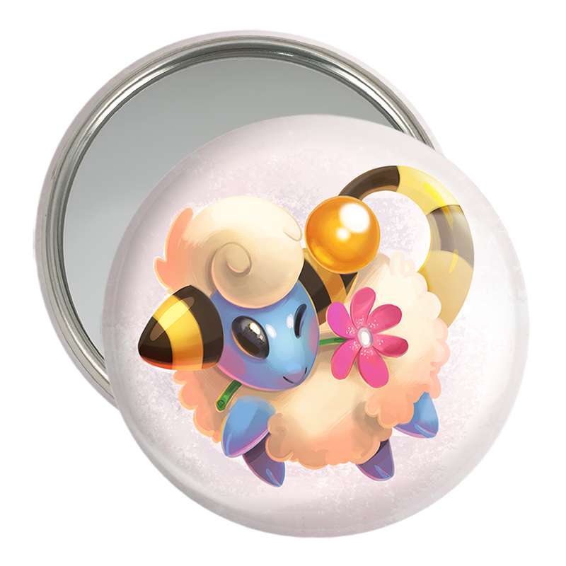 آینه جیبی خندالو مدل ماریپ انیمه پوکمون  کد 17349