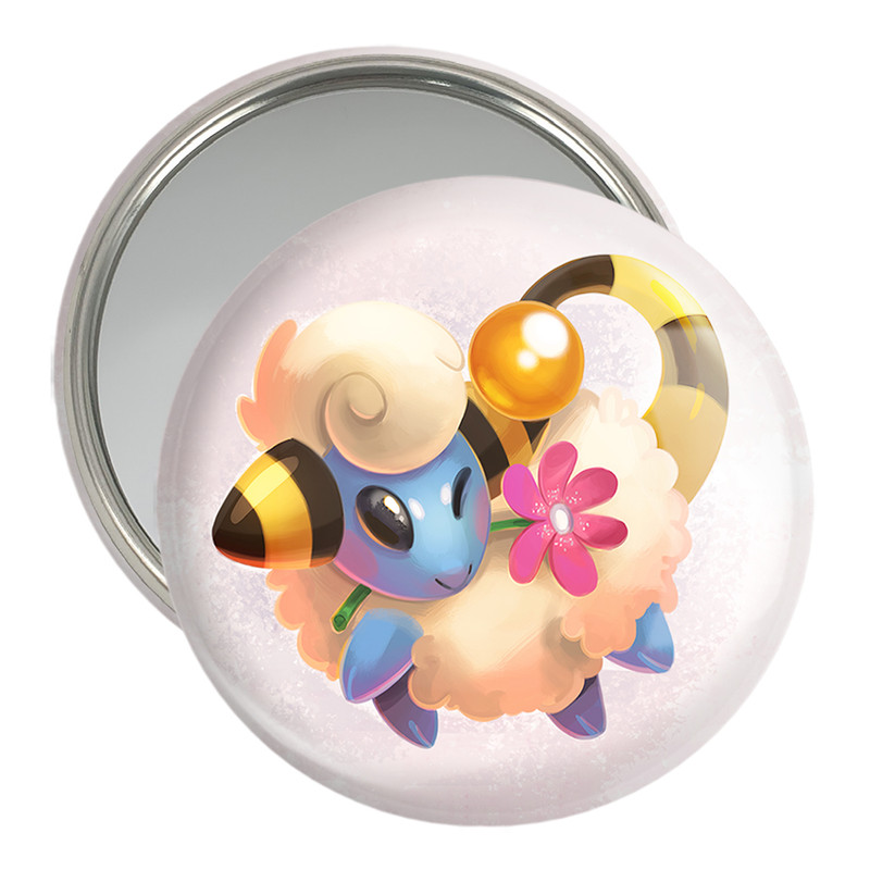 آینه جیبی خندالو مدل ماریپ انیمه پوکمون  کد 17349