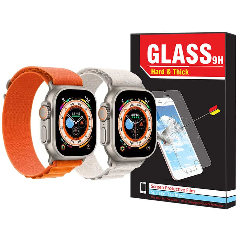 بند هارد اند تیک مدل Alpine Various Color مناسب برای اپل واچ 42 / 44 / 45 / 49 میلی متر مجموعه دو عددی