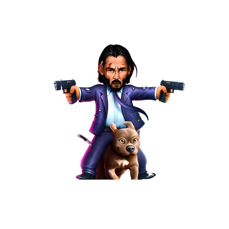 استیکر لپ تاپ و موبایل مدل سریال طرح جان ویک john wick کد 2367