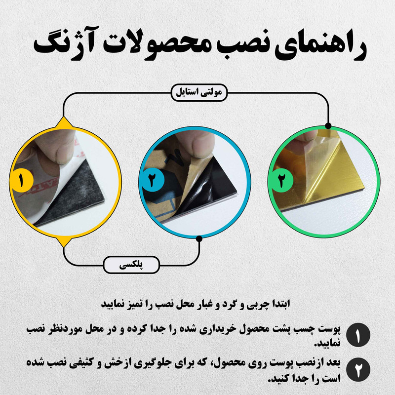 تابلو راهنما آژنگ طرح درب کشویی کد EX-T-489