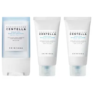 کرم ضد آفتاب بدون رنگ اسکین 1004 SPF 50 مدل Hyalu-Cica محافظ UVA ،UVB، مناسب برای انواع پوست، حجم 50 میلی‌لیتر بسته ۳ عددی
