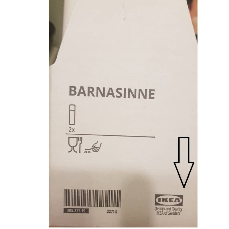 فلفل ساب ونمک ساب ایکیا کد 2214 مدل BARNASINNE