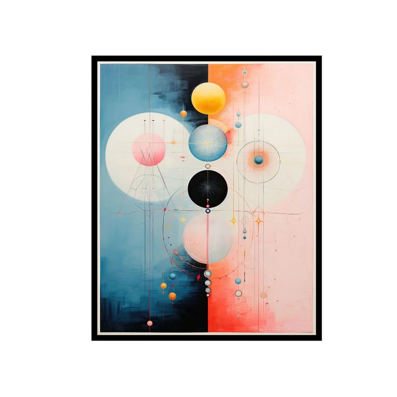 پوستر مدل چاپ هندسی عجیب