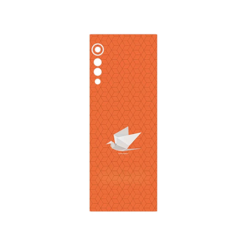 برچسب پوششی ماهوت مدل Minimalist origami bird مناسب برای گوشی موبایل ال جی Velvet 5G