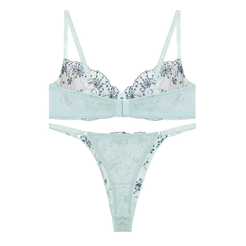 ست شورت و سوتین زنانه ژینا مدل توری طرح قاصدک کد 11483