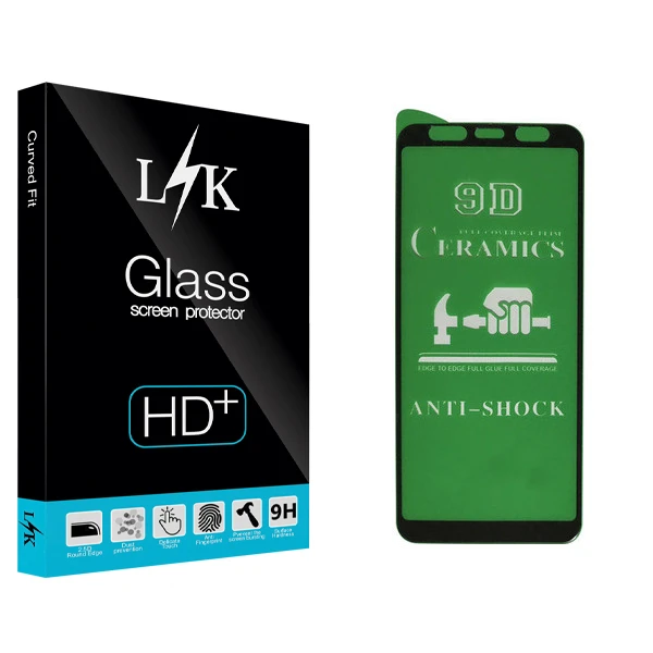 محافظ صفحه نمایش سرامیکی ال کی مدل Hard glass مناسب برای گوشی موبایل سامسونگ Galaxy J4 Plus