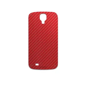 MAHOOT Red-Fiber Cover Sticker for Samsung Galaxy S4