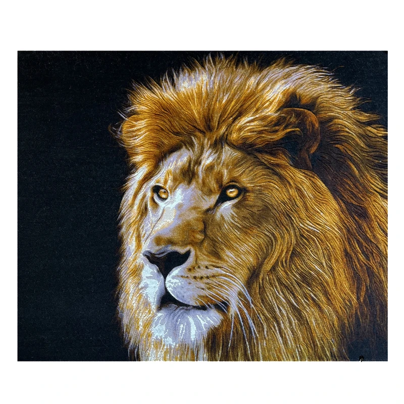 فرش دستباف دیوارکوب طرح شیر