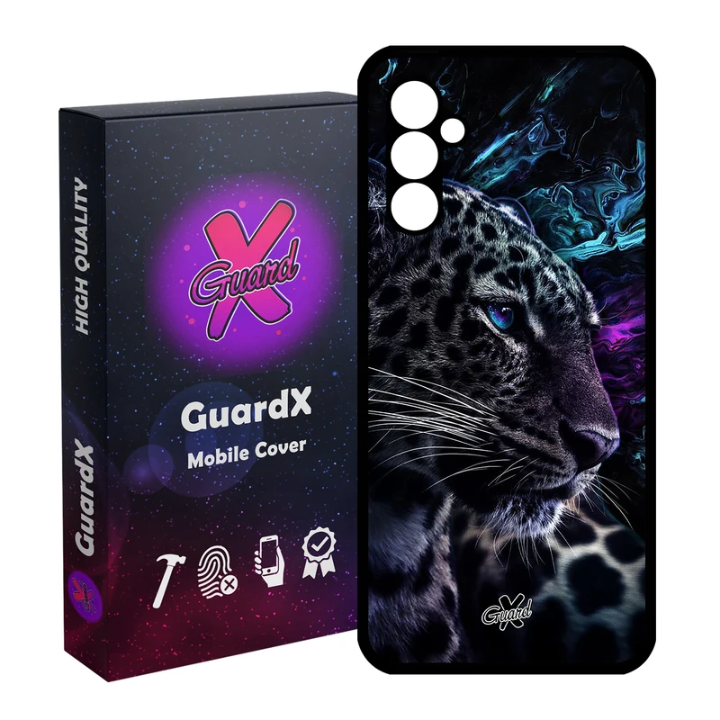 کاور گارد ایکس طرح پلنگ مدل Glass10250 مناسب برای گوشی موبایل سامسونگ Galaxy A24/A24 4G/M34 5G