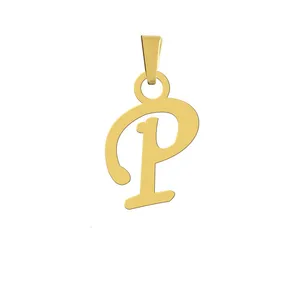 آویز گردنبند هایکا مدل حرف P کد a.h 34