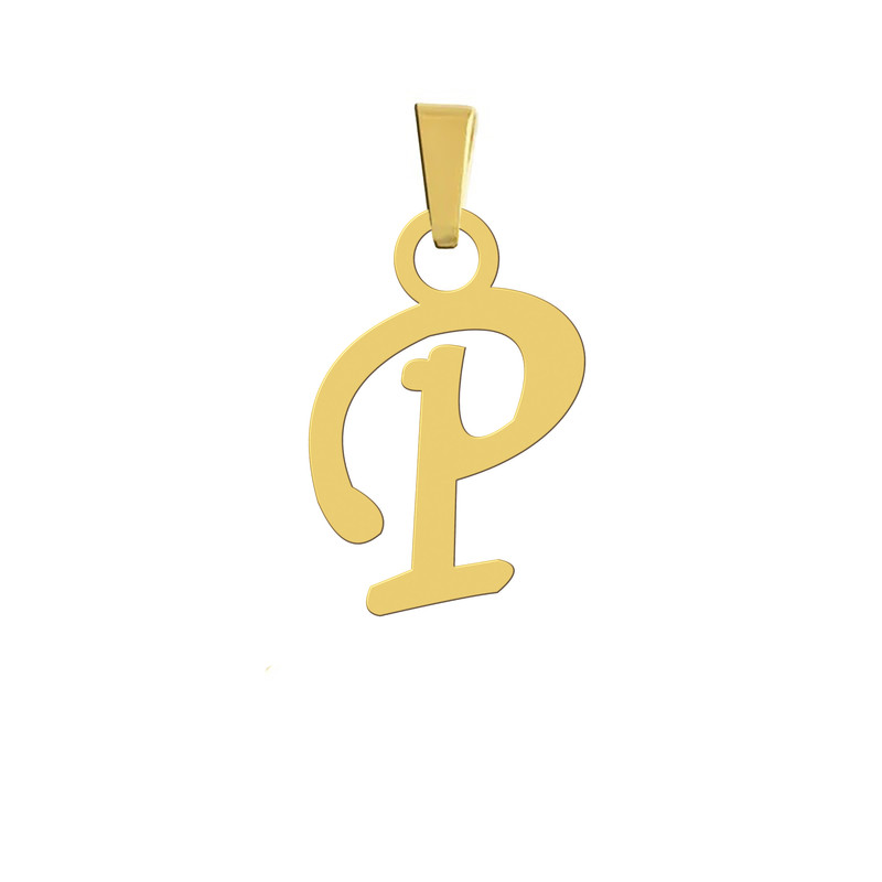 آویز گردنبند هایکا مدل حرف P کد a.h 34