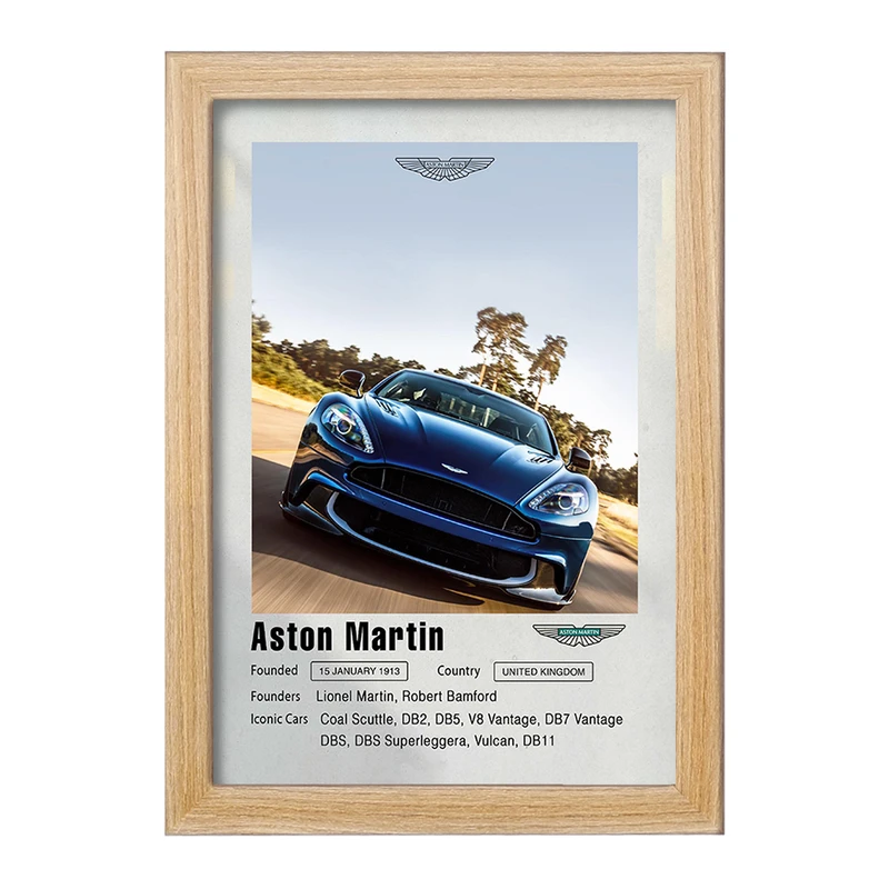 تابلو خندالو مدل ماشین آستون مارتین (Aston Martin) کد F11950