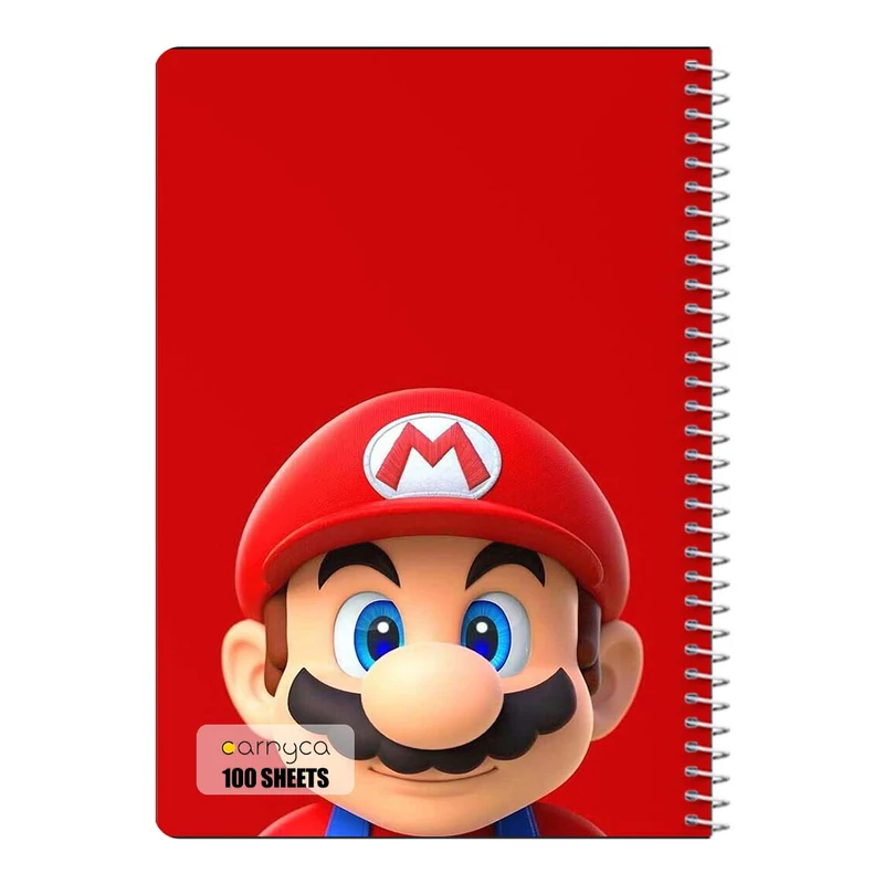 دفتر مشق 100 برگ سیمی کارنیکا طرح ماریو mario کد 15138