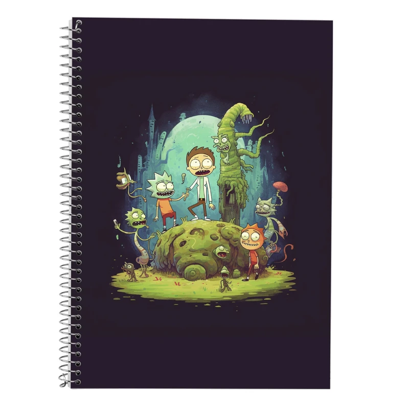 دفتر لغت 50 برگ مدوپد طرح ریک اند مورتی rick&morty کد DF10869