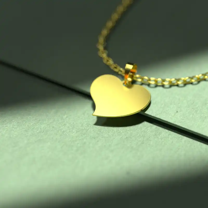 گردنبند طلا 18 عیار زنانه مدوپد مدل  طرح قلب کد E1282