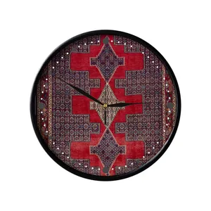 ساعت دیواری مدوپد طرح فرش سنندج مدل C-Sanandaj23