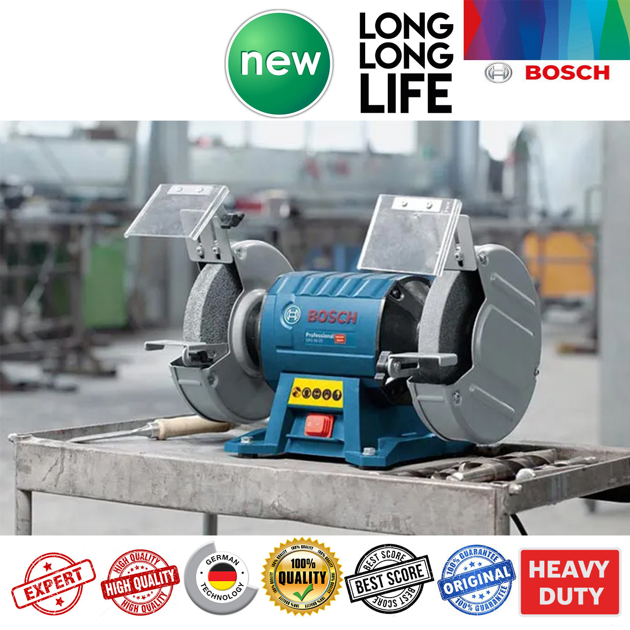 سنگ رومیزی بوش مدل GBG 60-20 + 2 Extra