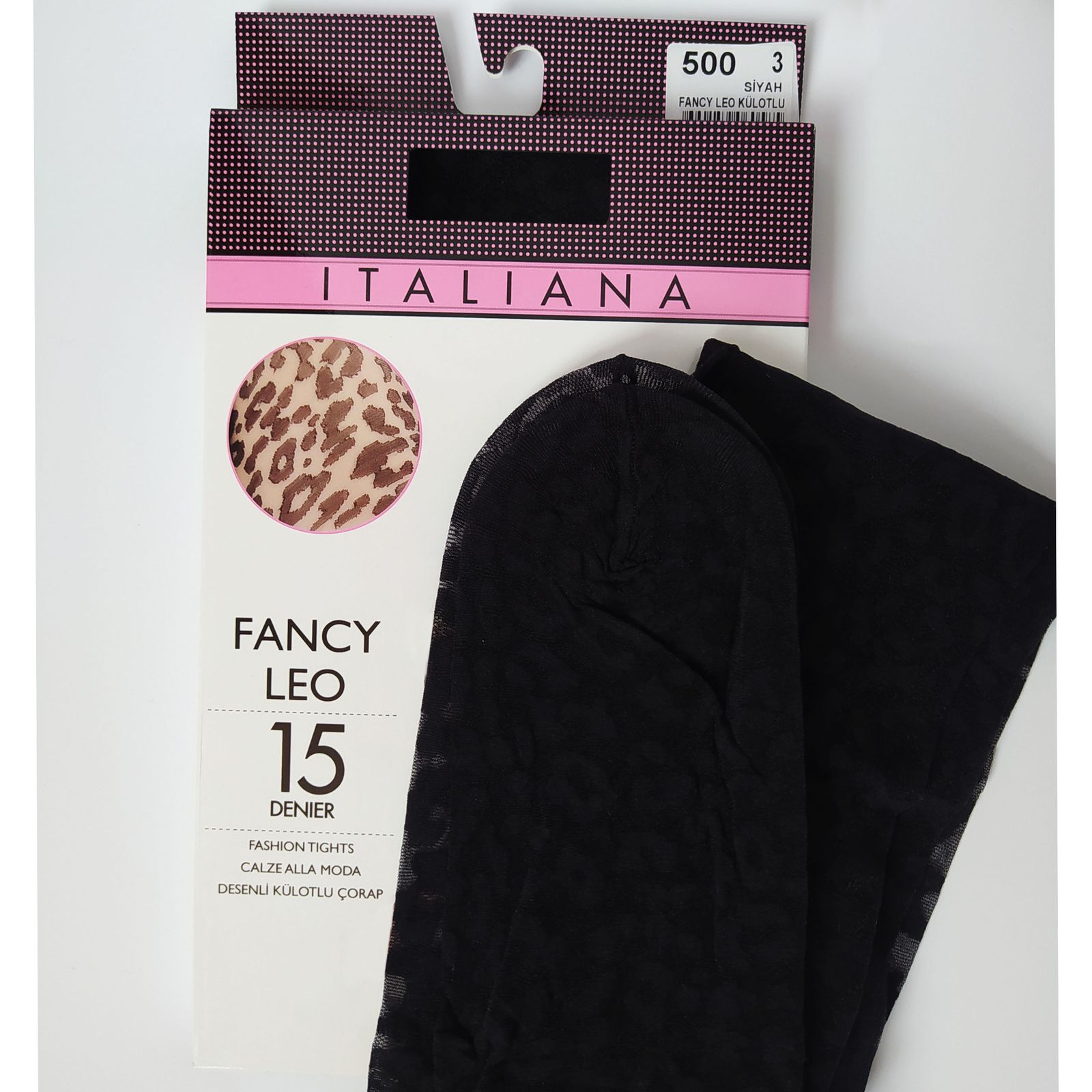 جوراب شلواری زنانه ایتالیانا طرح پلنگی کد Z72 -  - 2