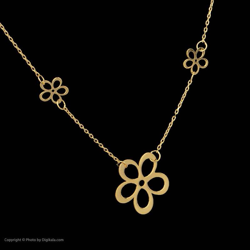 گردنبند طلا 18 عیار زنانه مایا ماهک مدل MM1187 طرح شکوفه سیب