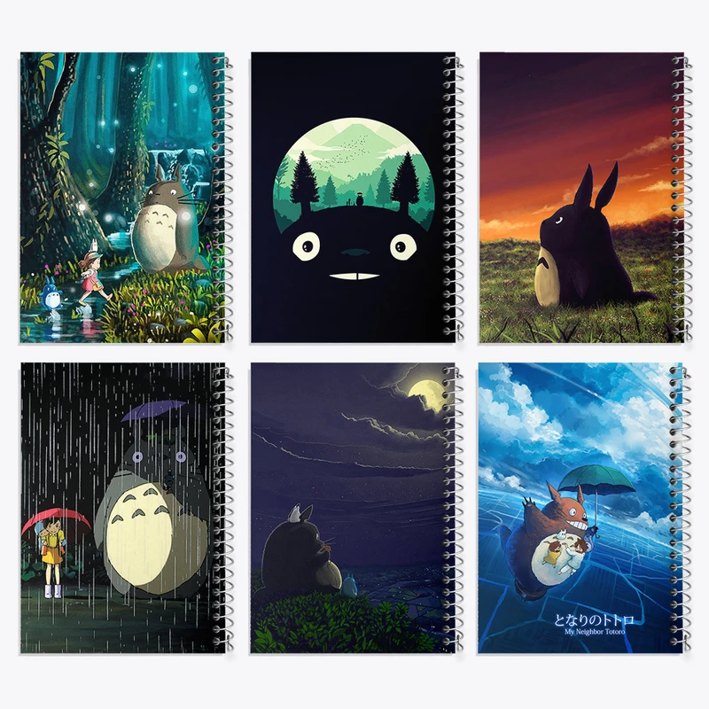 دفتر مشق 50 برگ خندالو طرح انیمه توتورو کد 607 مجموعه 6 عددی