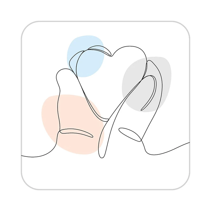 زیر لیوانی کاکتی طرح عاشقانه مدل mp41124