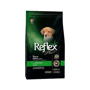 غذا خشک سگ نابالغ رفلکس پلاس مدل جونیور MINI & SMALL BREEDS فله طعم مرغ وزن یک کیلوگرم