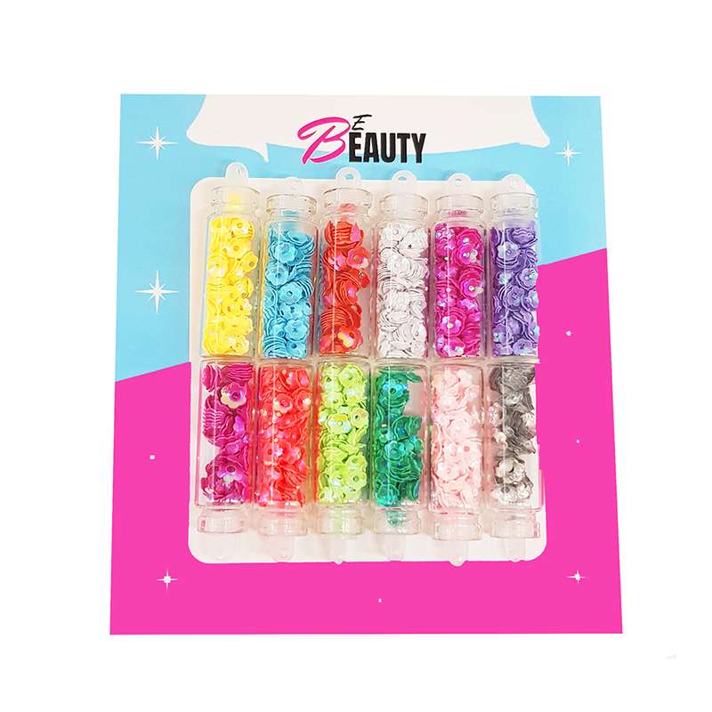 مجموعه تزیین ناخن بی بیوتی مدل FL65 مجموعه 12 عددی