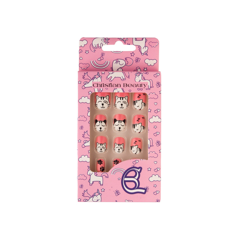 ناخن مصنوعی بچگانه کریستین بیوتی کد NM34 بسته 12 عددی