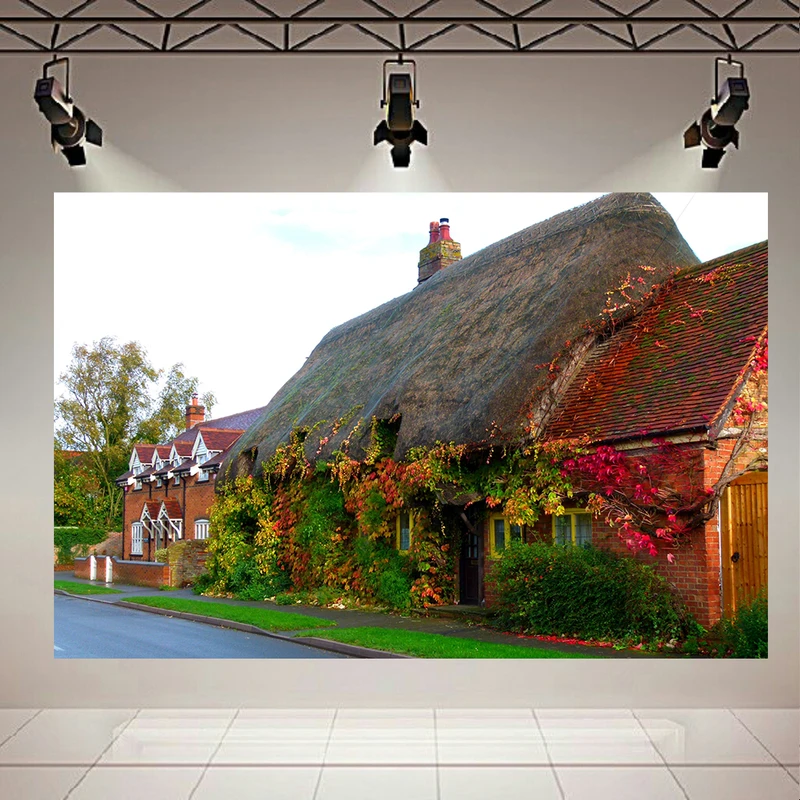 پوستر طرح طبیعت مدل کلبه پاییزی کد AR31196