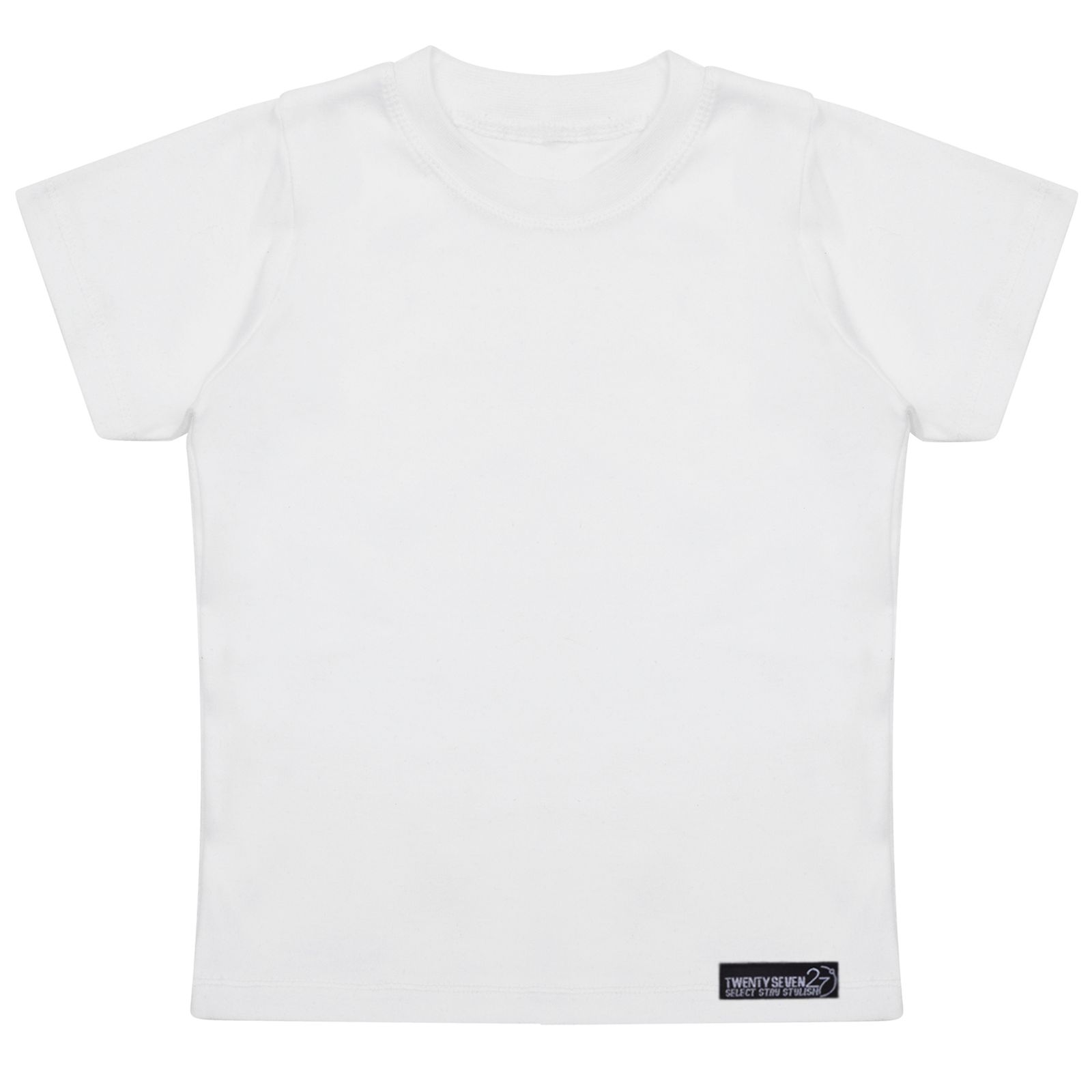 تی شرت آستین کوتاه دخترانه 27 مدل Tshirt White kids Simple کد MH1449 -  - 3