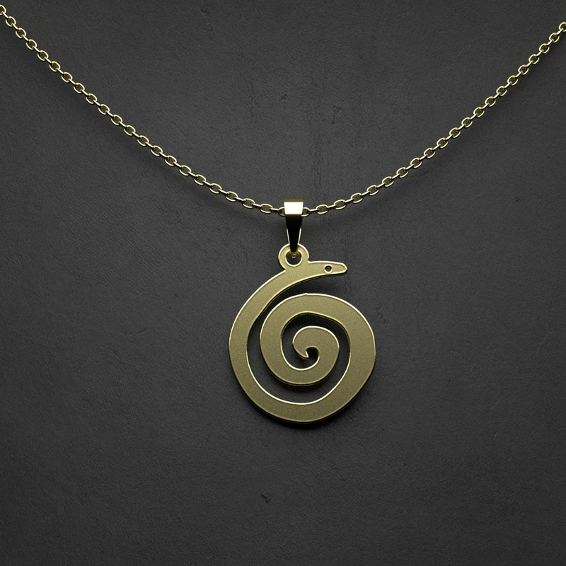 گردنبند طلا 18 عیار زنانه مدوپد مدل هندسی کد TT2-1-1117