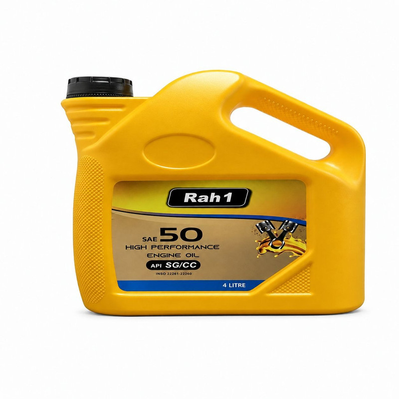 روغن موتور مناسب برای موتورهای بنزینی و دیزلی راهوان مدل SAE 50 API SC/CC حجم 4 لیتر