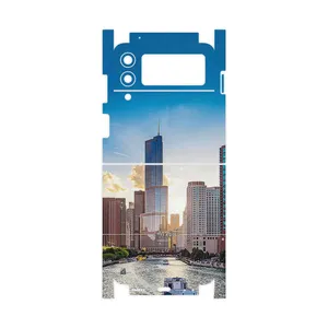 MAHOOT City of Chicago-FullSkin Cover Sticker for Samsung Galaxy Z Flip3 5G