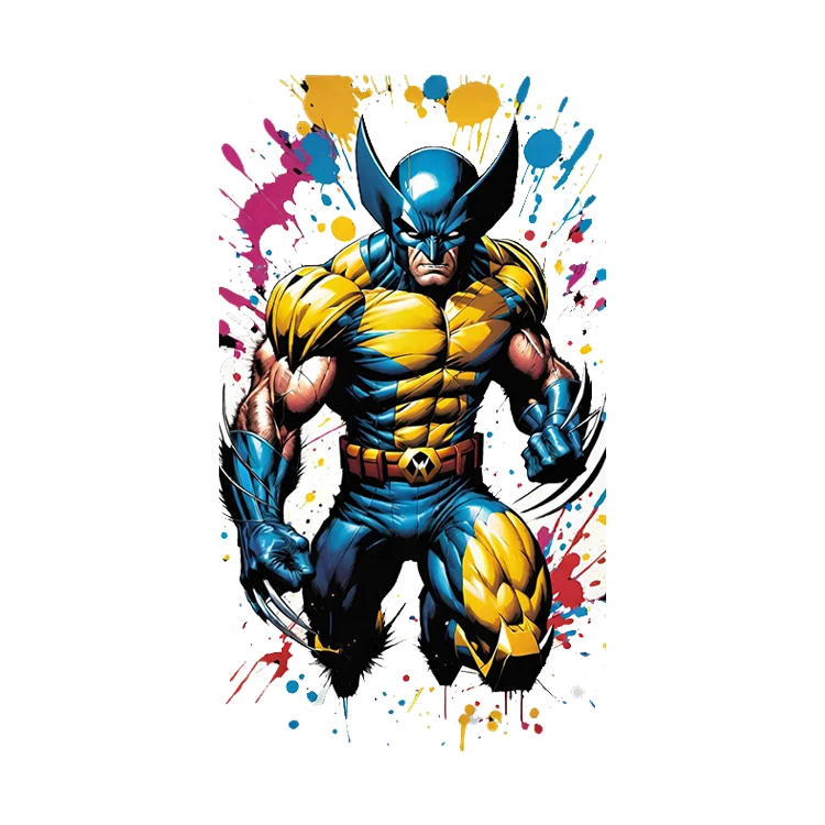 استیکر پارچه و لباس پاد آفرین مدل وولورین کد 1441