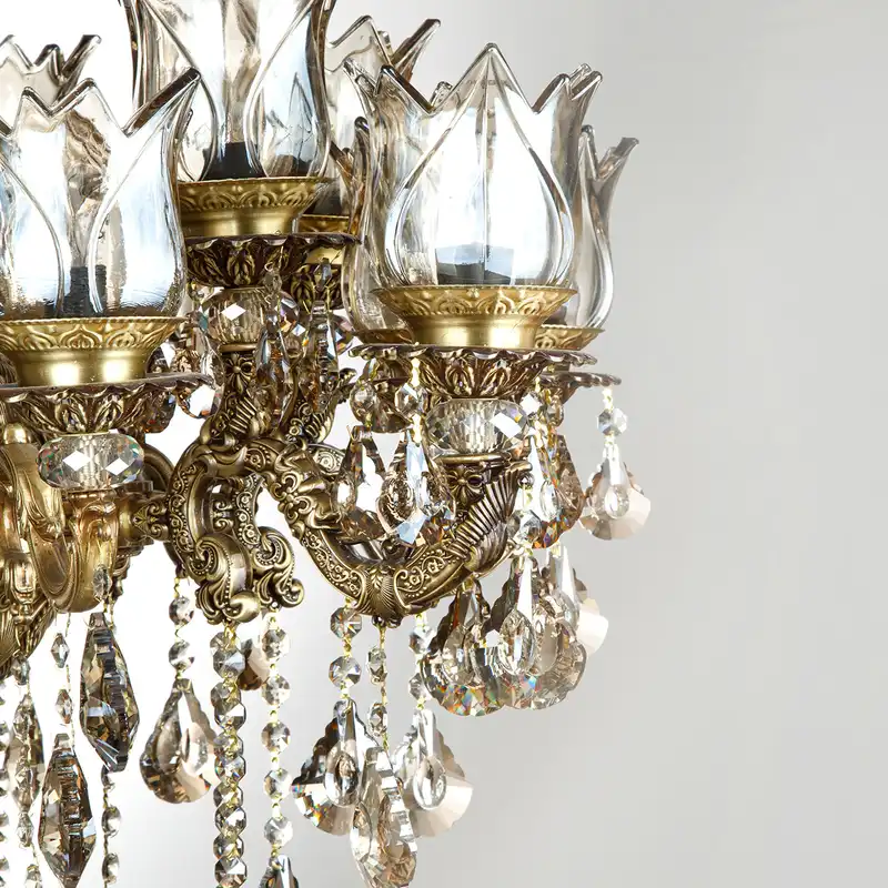 لوستر 18 شعله چشمه نور کد S3643/6+12-A